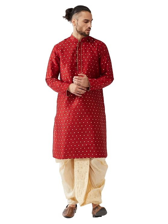 Silk Blend Men's Regular Kurta Set