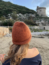 Hand made beanie in alpaca